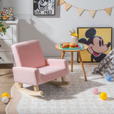 Kids Rocking Chair with Solid Wood Legs - Natural CuteNest