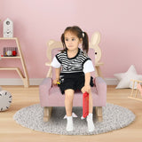 Kids Rocking Chair with Solid Wood Legs - Natural CuteNest