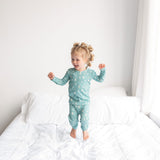 LONG SLEEVE 2 PIECE SETS- Moon + Stars Ribbed - Natural CuteNest