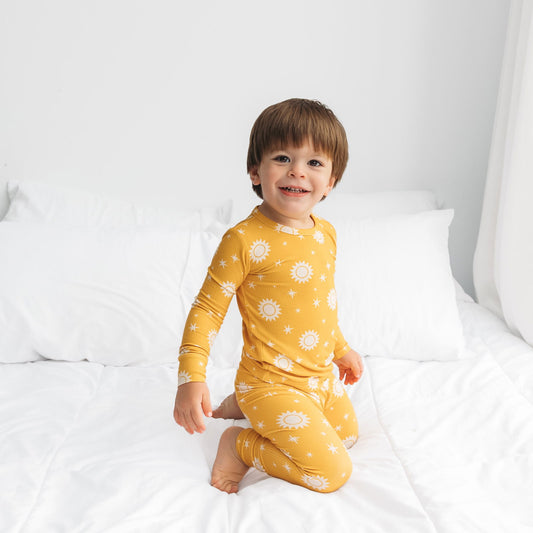 LONG SLEEVE 2 PIECE SETS- Sunshine Ribbed - Natural CuteNest