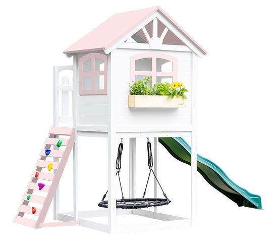 Londyn Swing Set Custom Color - Natural CuteNest