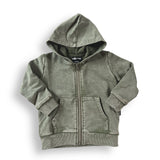 Moss Snow Wash Zip Hoodie - Natural CuteNest