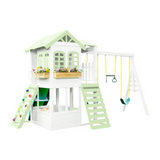 Reign Two Story Playhouse Custom Color - Natural CuteNest