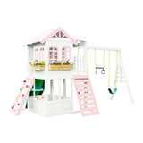 Reign Two Story Playhouse Custom Color - Natural CuteNest