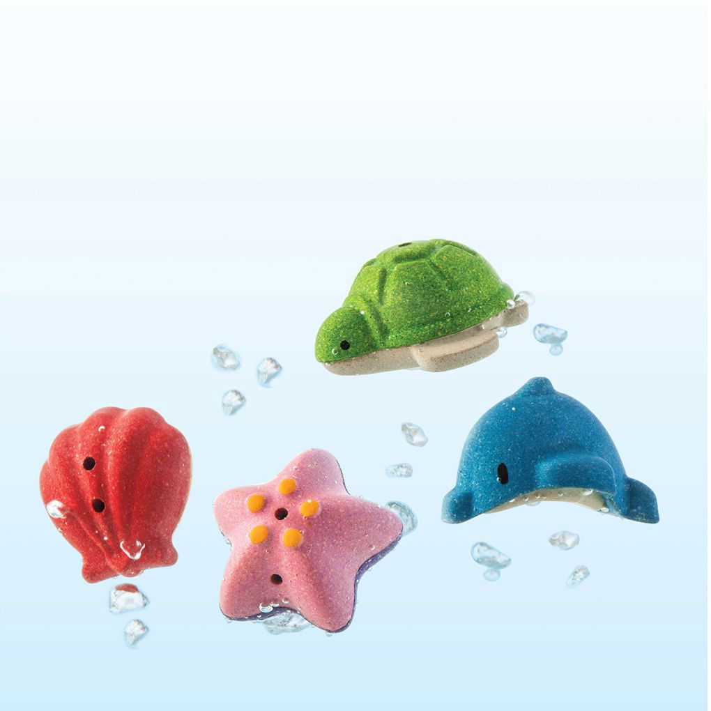 Sea Life Bath Set - Natural CuteNest