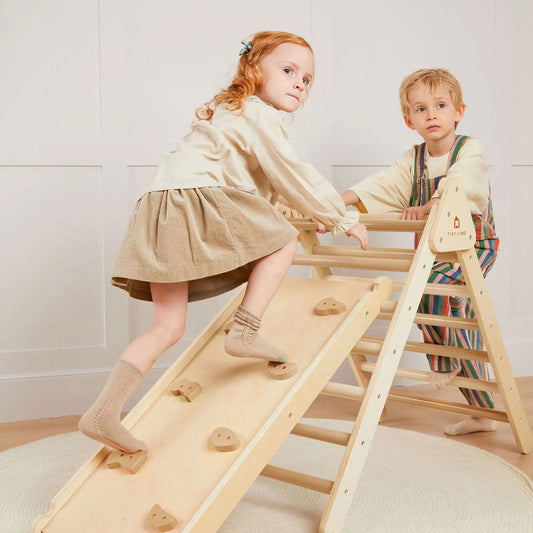 Tiny Land® 7-in-1 Montessori Climbing Set - Natural CuteNest