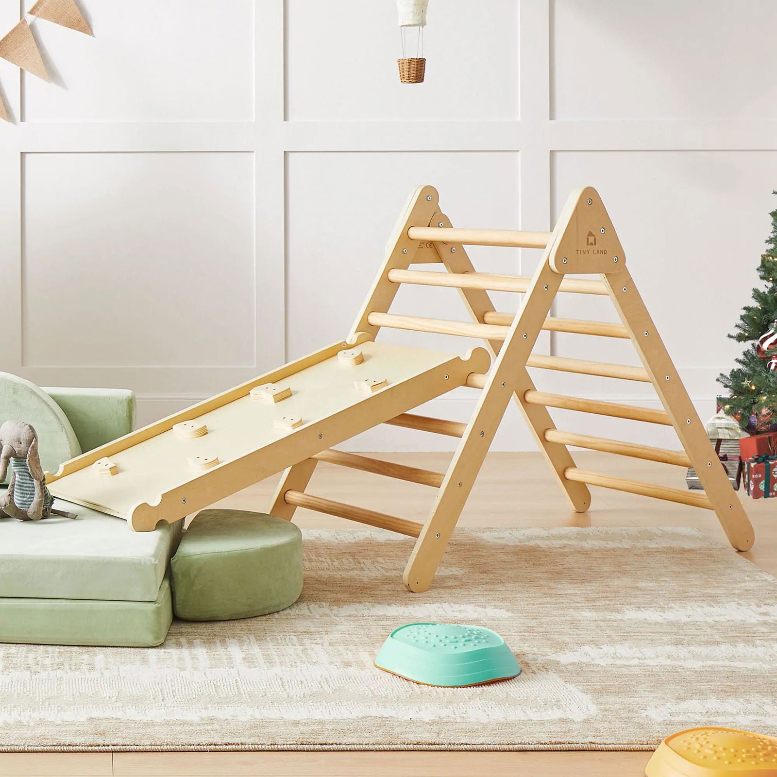 Tiny Land® 7-in-1 Montessori Climbing Set - Natural CuteNest