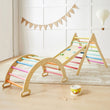 Tiny Land® 7-in-1 Rainbow Climbing Set - Natural CuteNest