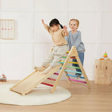 Tiny Land® 7-in-1 Rainbow Climbing Set - Natural CuteNest