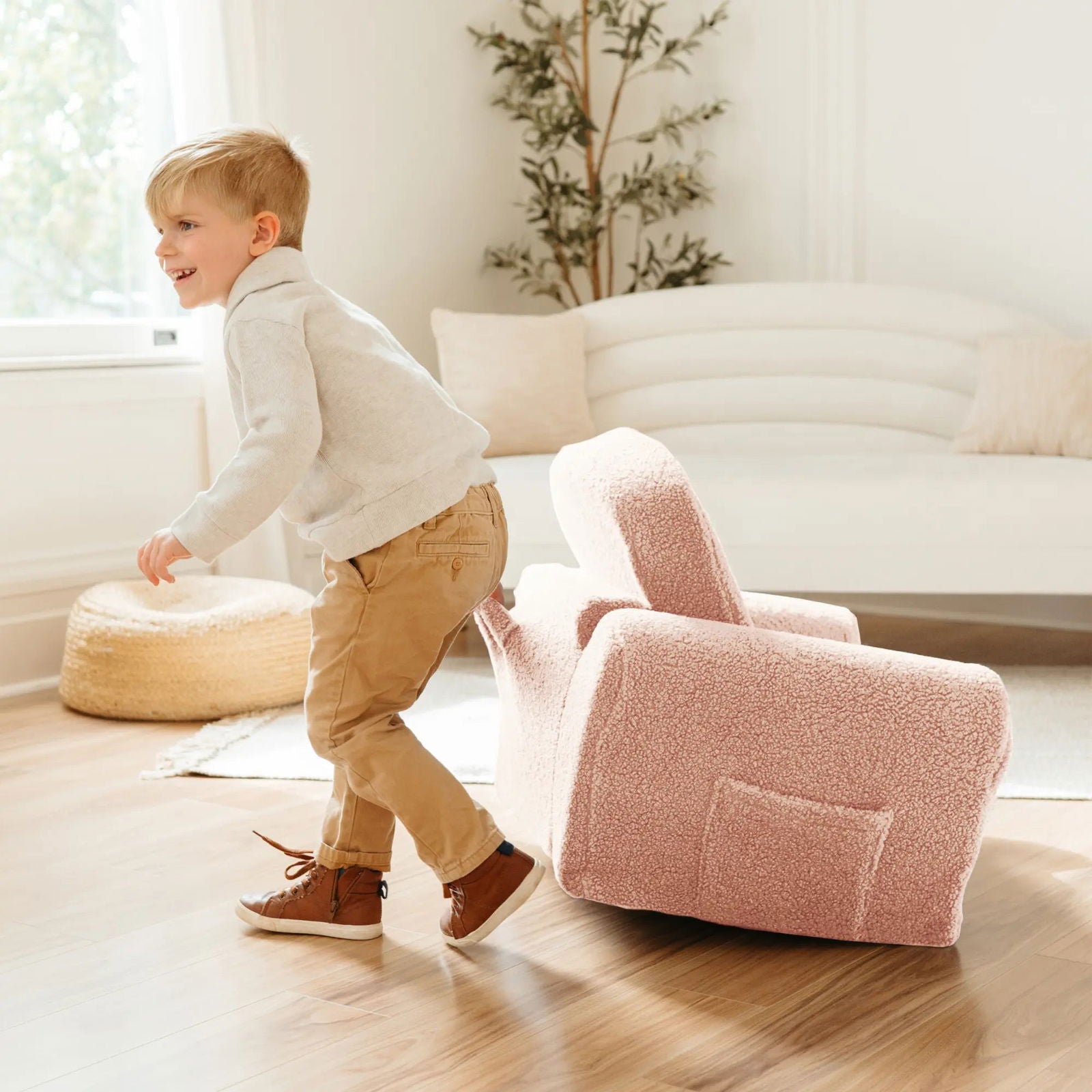 Tiny Land® Afternoon Couch in Pink - Natural CuteNest
