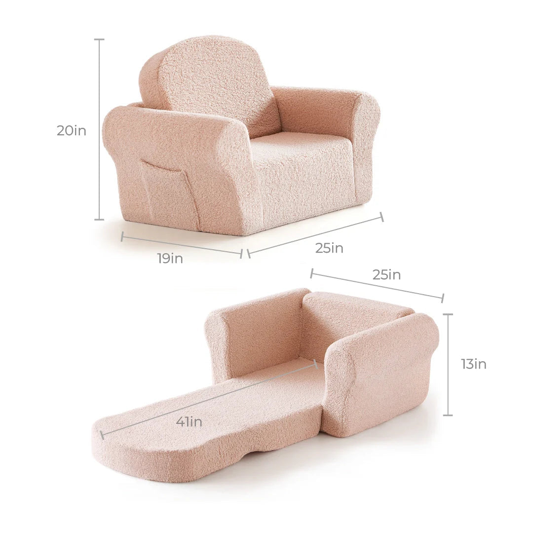 Tiny Land® Afternoon Couch in Pink - Natural CuteNest