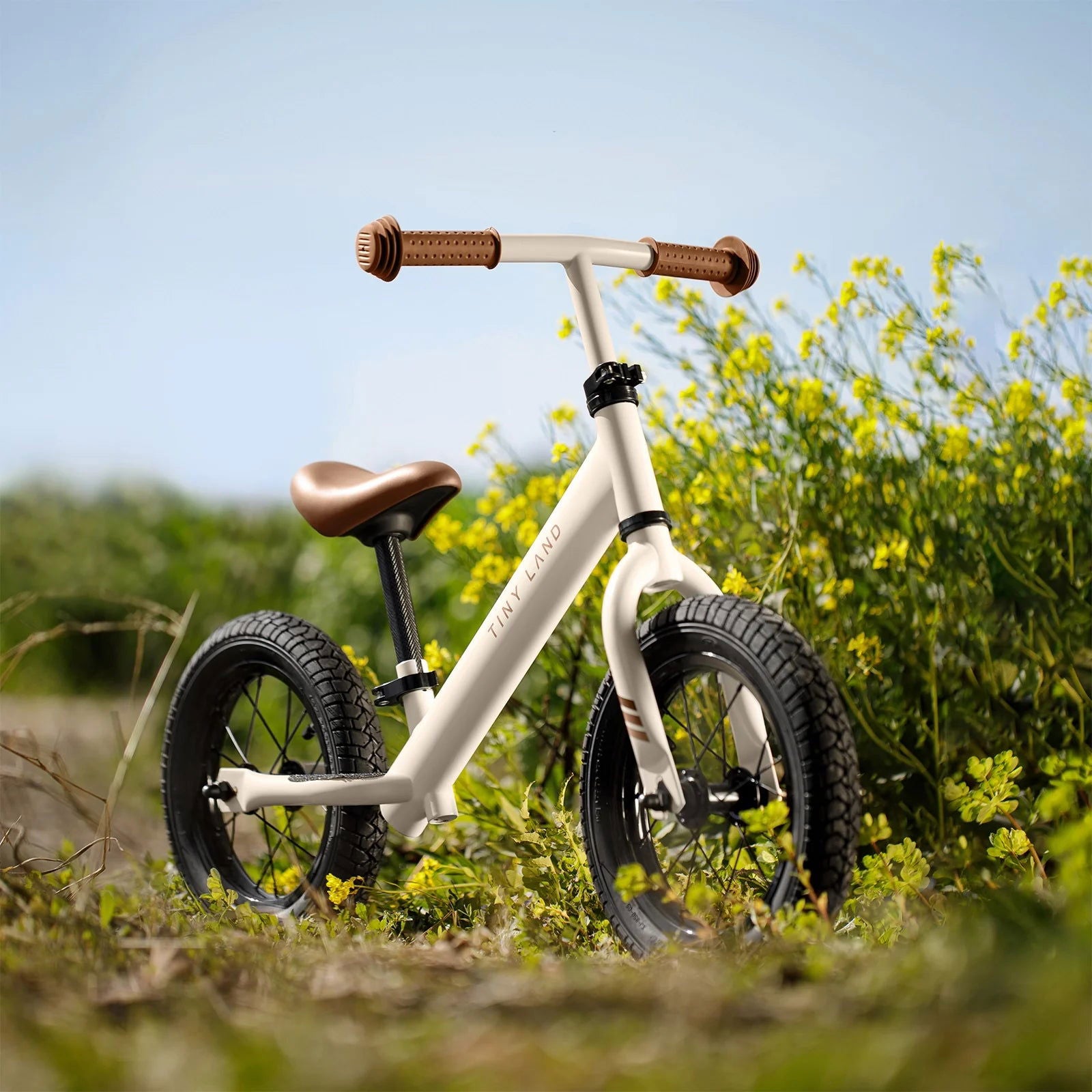 Tiny Land® Balance Bike - Milky White - Natural CuteNest
