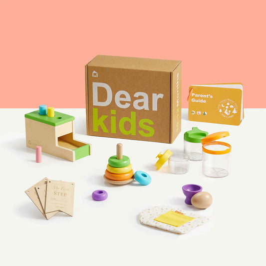 Tiny Land® Montessori Toys Set for Infants (10-12 month) - Natural CuteNest