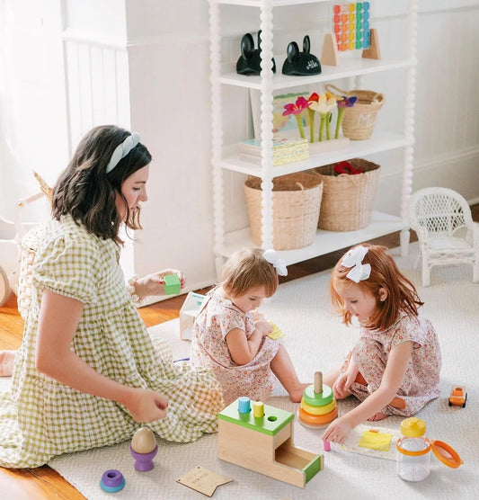 Tiny Land® Montessori Toys Set for Infants (10-12 month) - Natural CuteNest