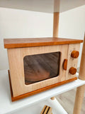 Wooden Microwave Oven - Natural CuteNest