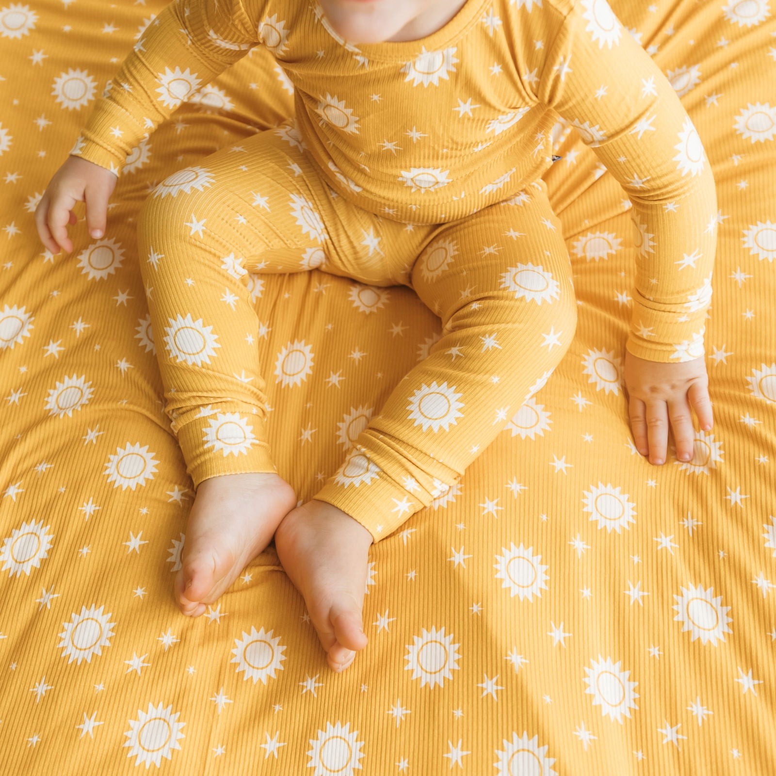 XL QUILTED BAMBOO BLANKET- Sunshine Ribbed - Natural CuteNest