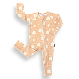 ZIP ROMPER - Rainbow Ribbed - Natural CuteNest