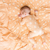 ZIP ROMPER - Rainbow Ribbed - Natural CuteNest