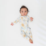 Zip Romper - Snowflakes - Natural CuteNest