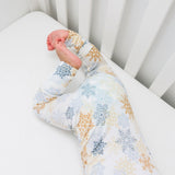 Zip Romper - Snowflakes - Natural CuteNest